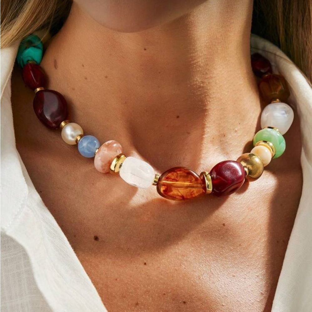 Multicolor Beaded Necklace R125